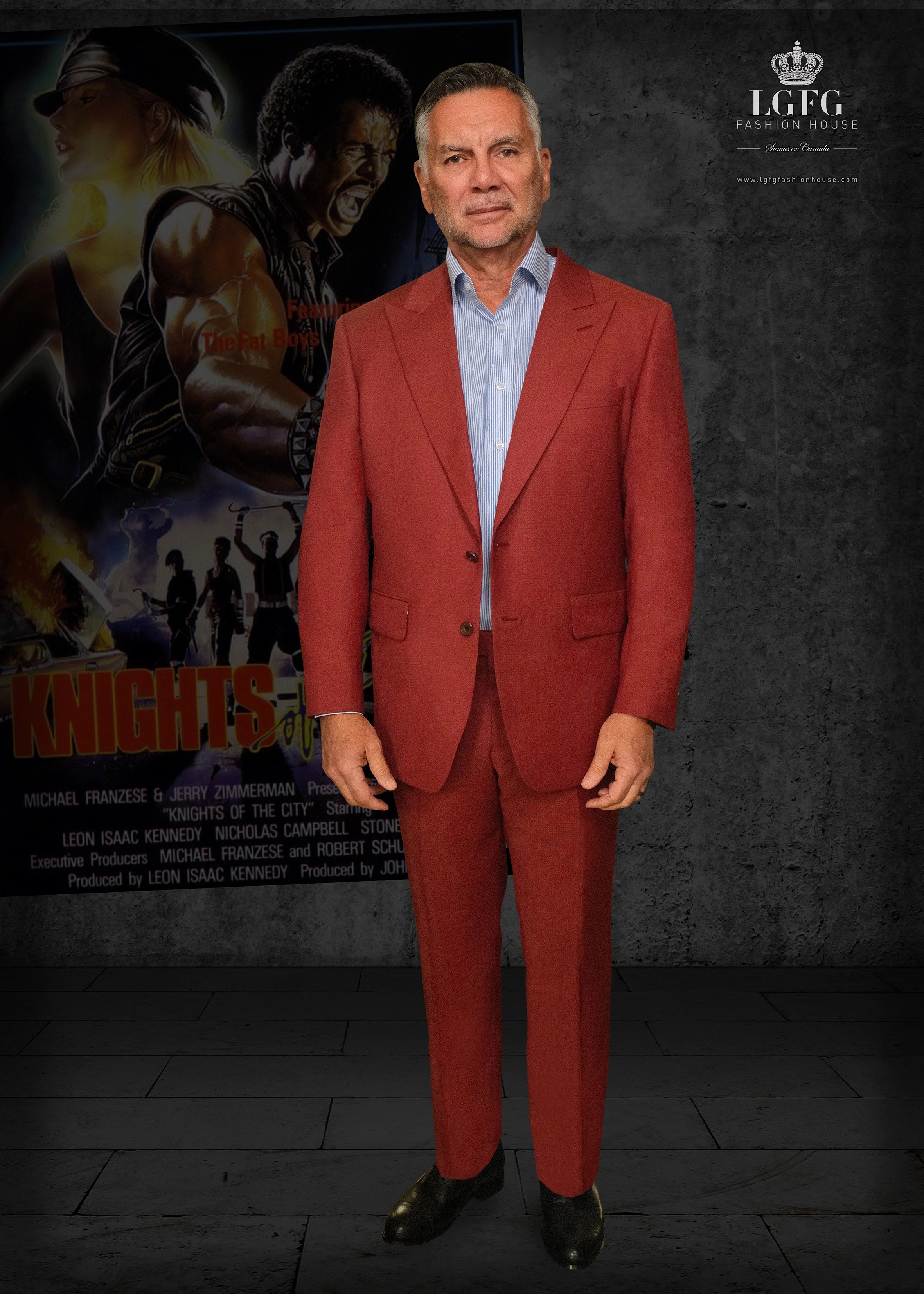 Burgudy Kennedy All-Season, 2 Button Single Breasted LGFG Suit