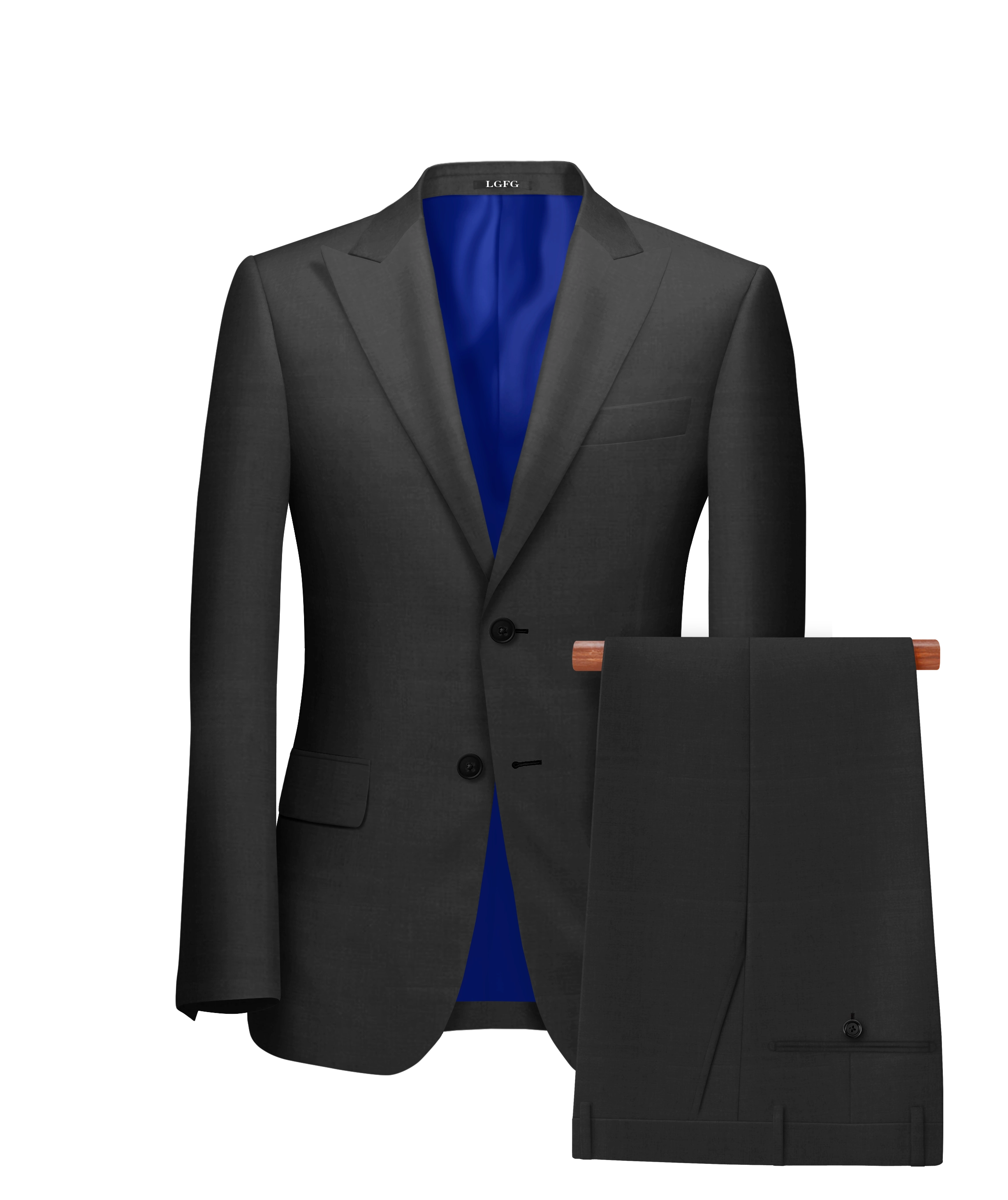 Charcoal Books Kennedy All-Season, 2 Button Single Breasted LGFG Suit