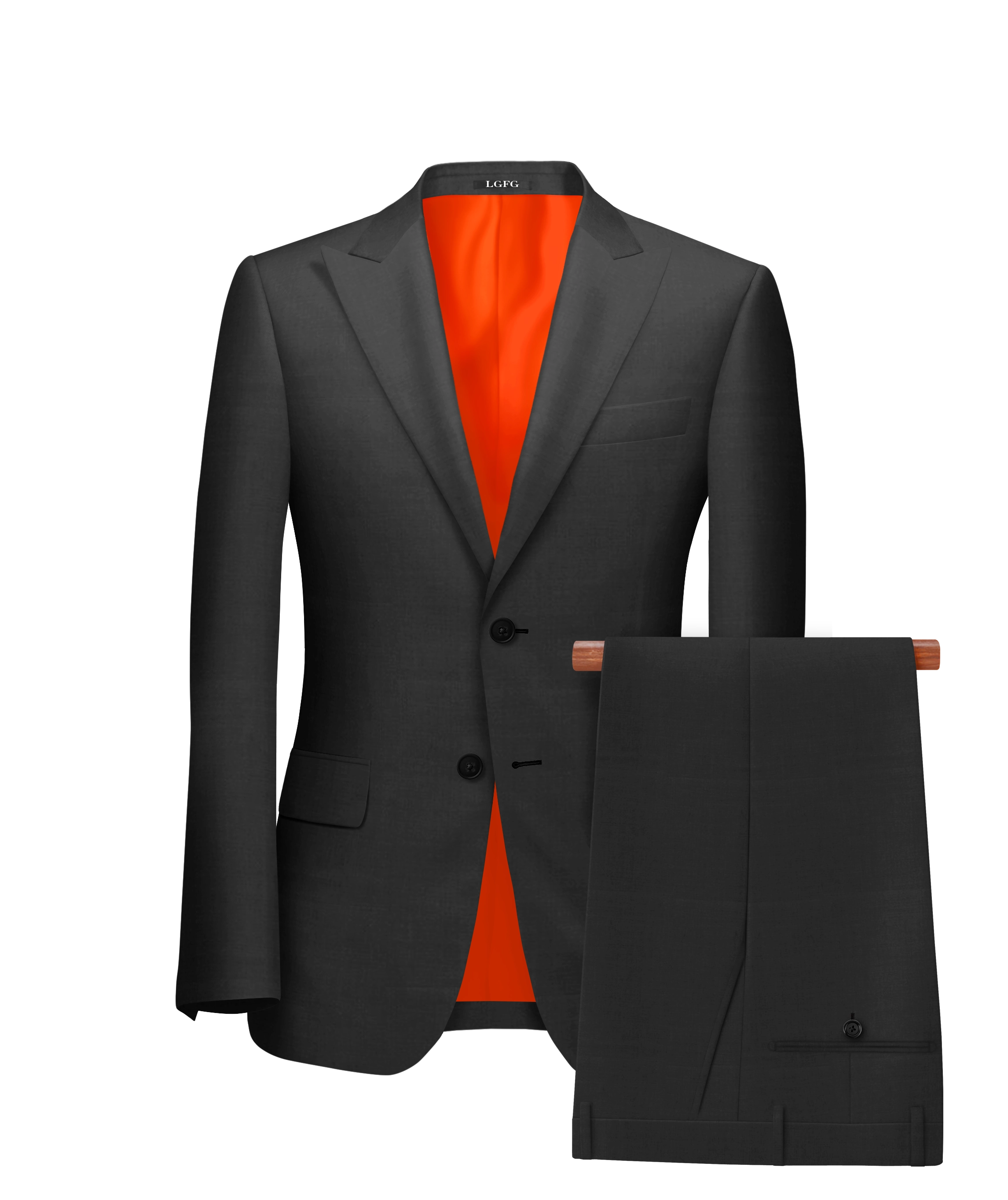 Charcoal Books Kennedy All-Season, 2 Button Single Breasted LGFG Suit