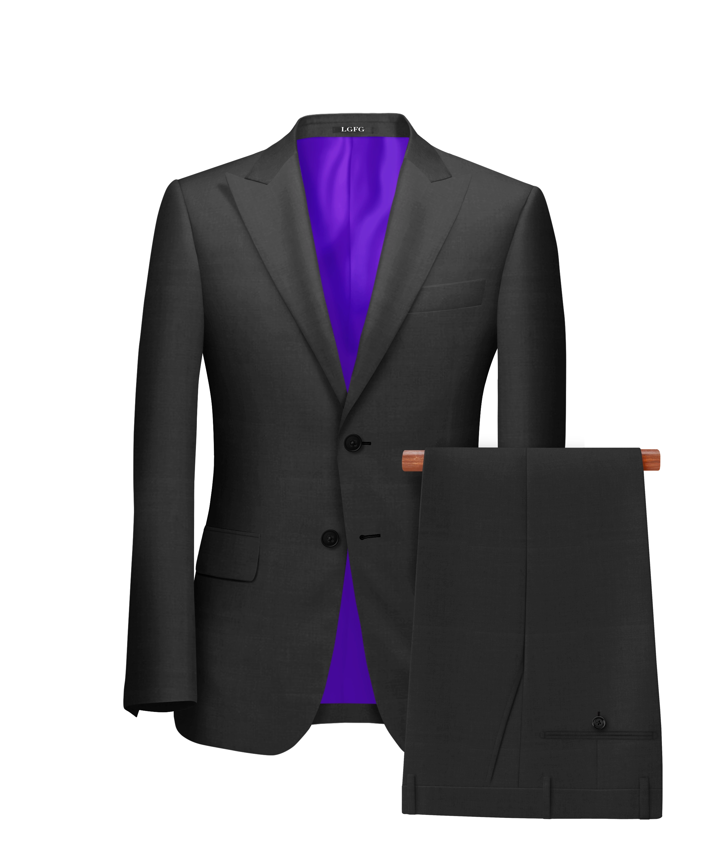 Charcoal Books Kennedy All-Season, 2 Button Single Breasted LGFG Suit