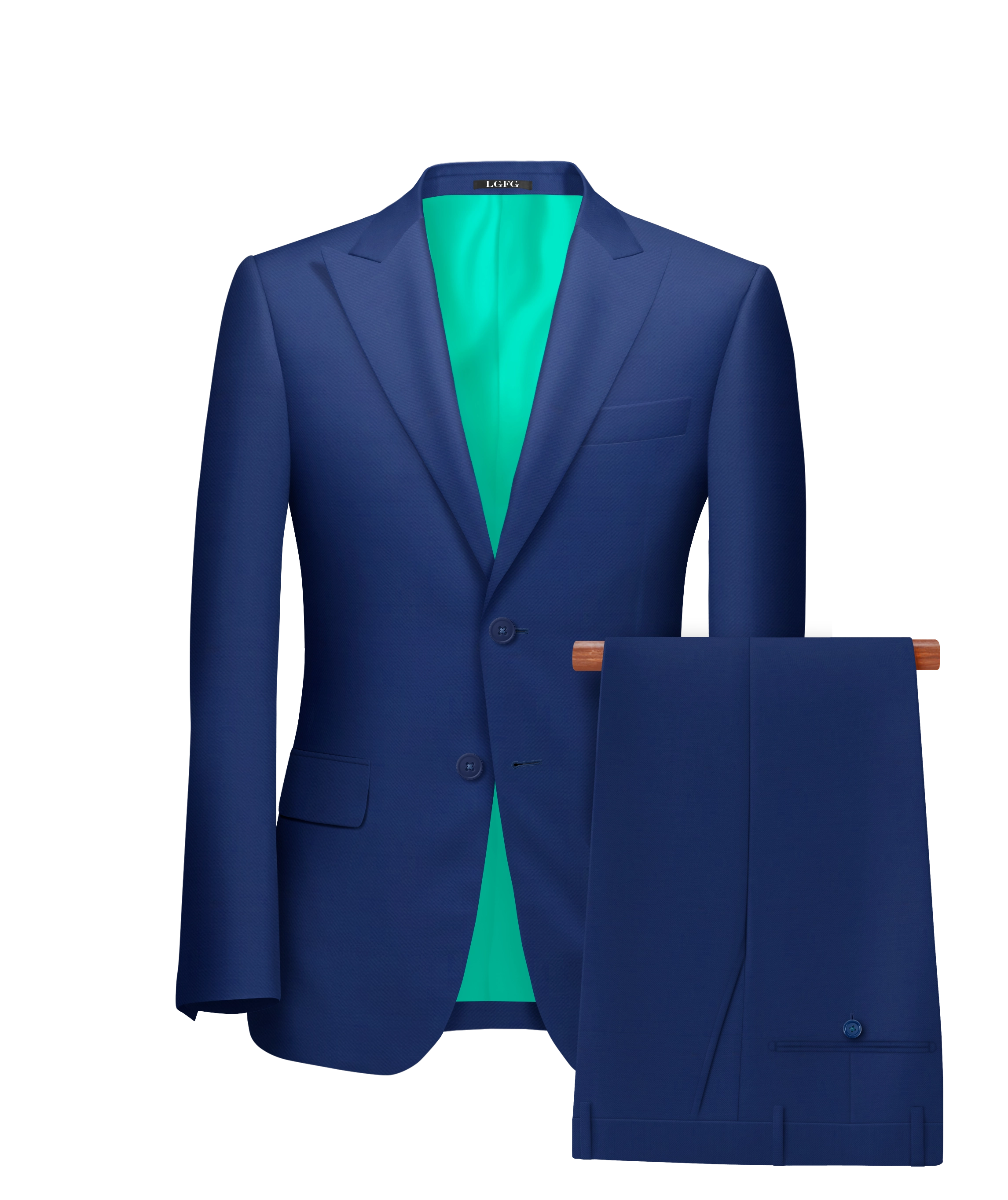 Blue Florida 2 Button LGFG Summer Suit