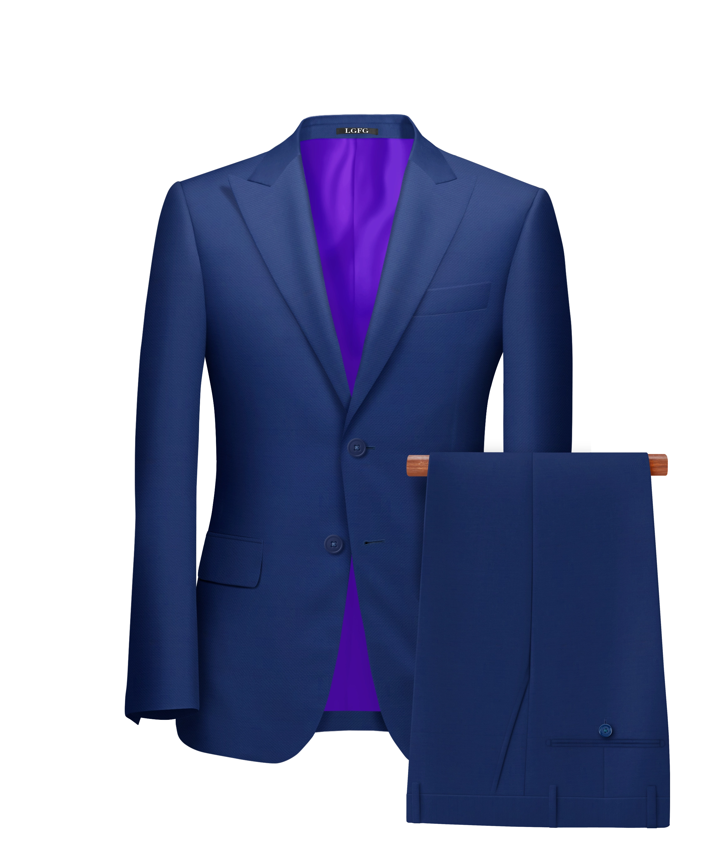 Blue Florida 2 Button LGFG Summer Suit