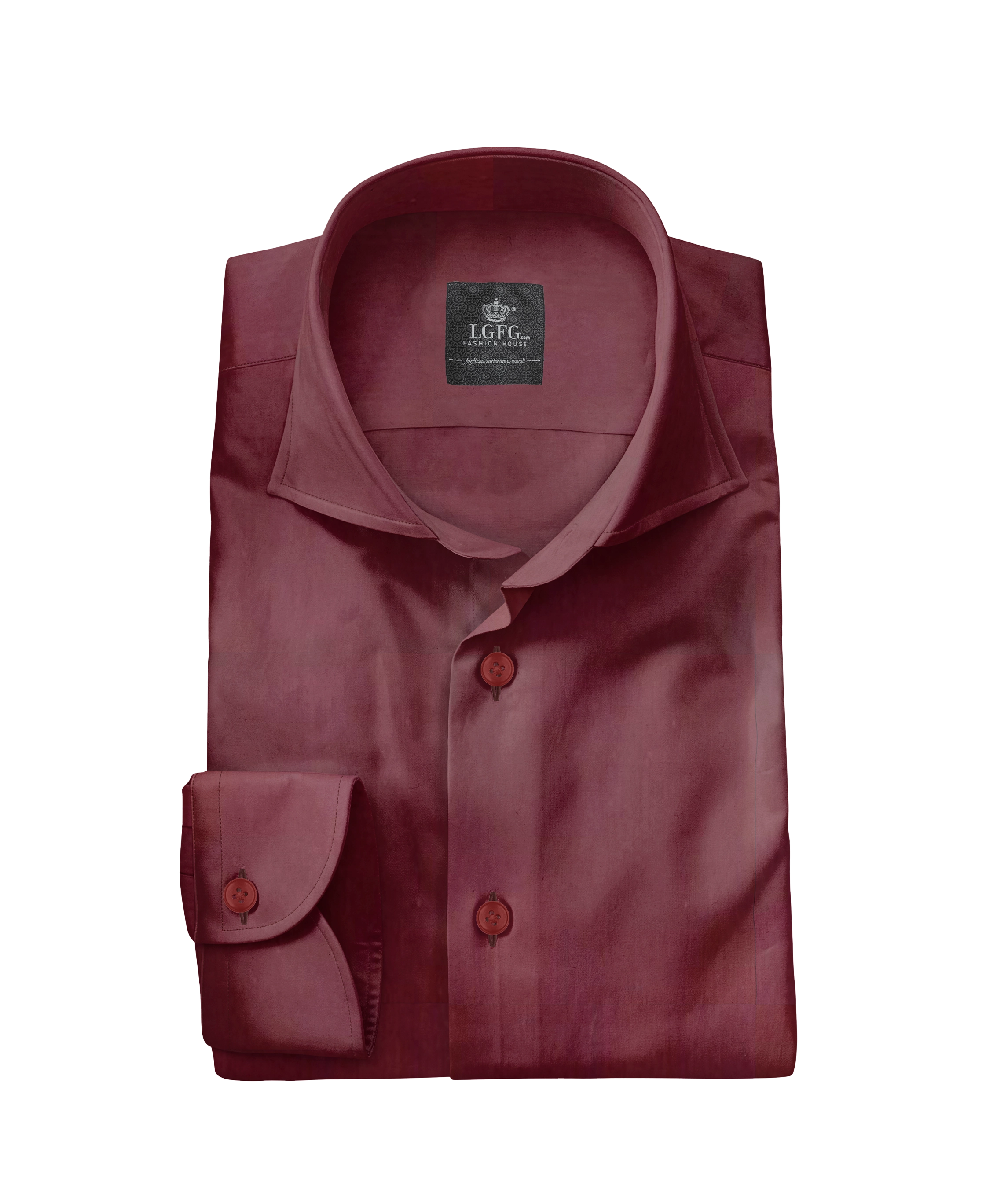 Maroon Classic Dress Shirt