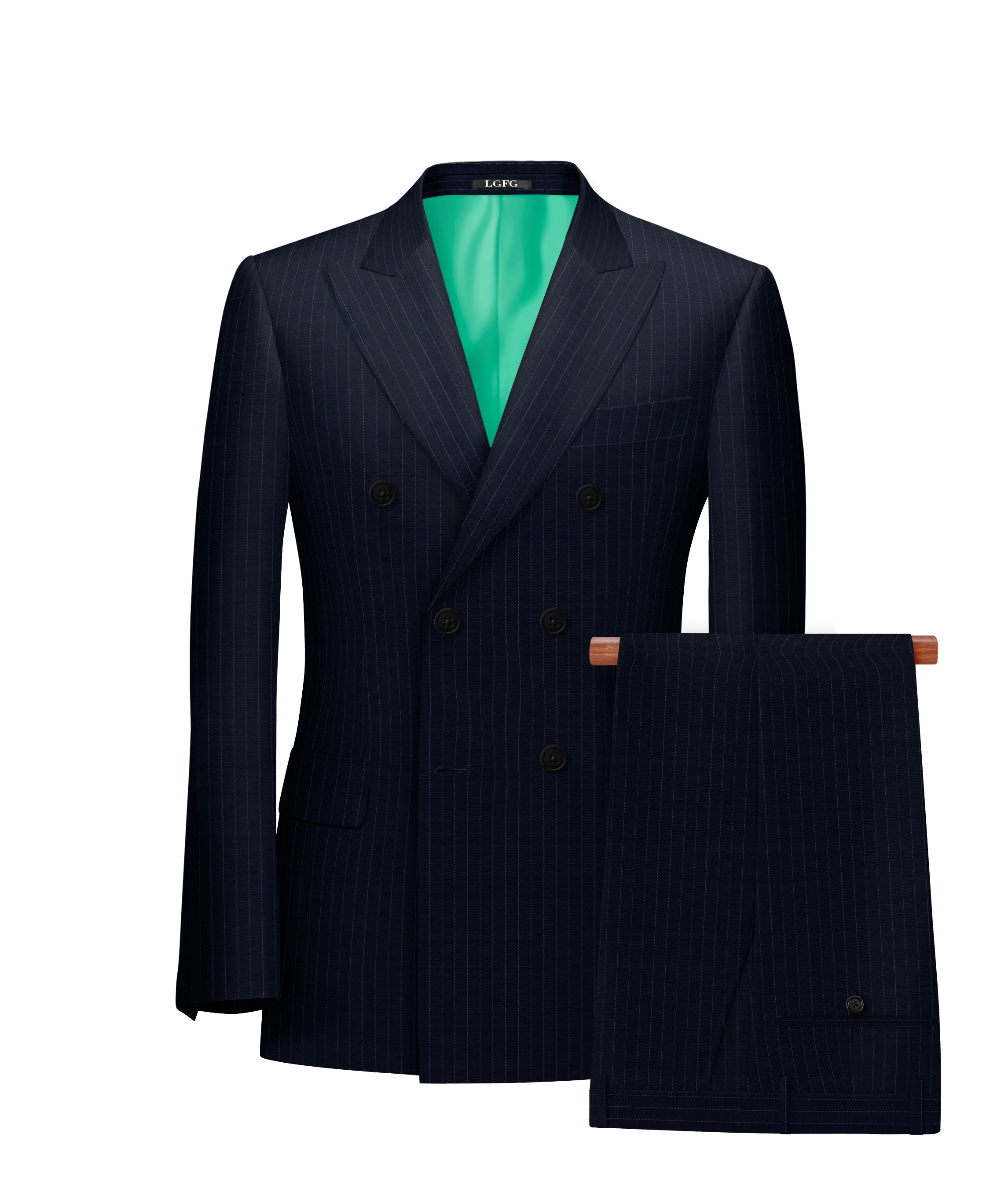 The Navy Money Double-Breasted Boardroom Suit