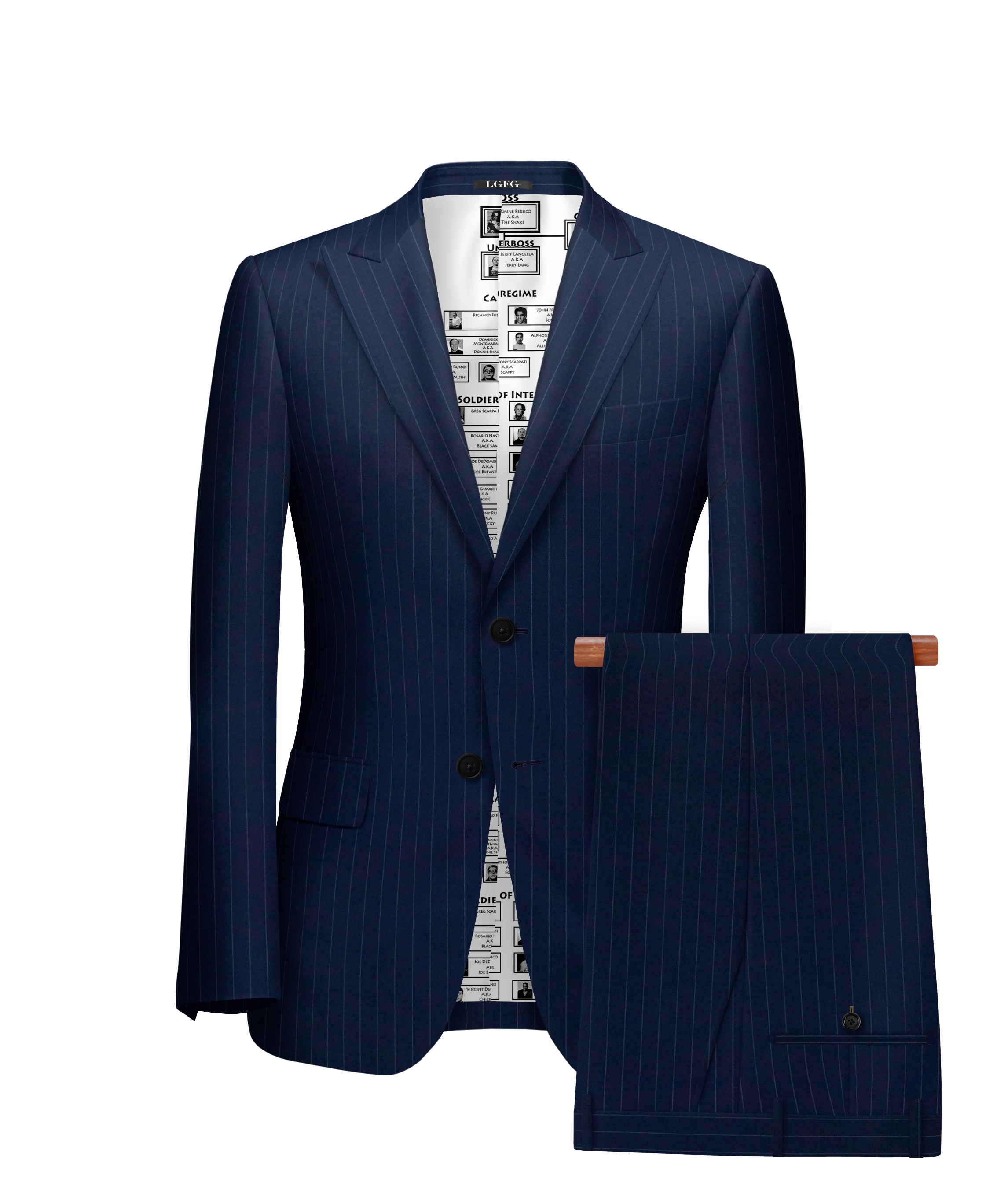 The Navy Capo Pinstripe Suit