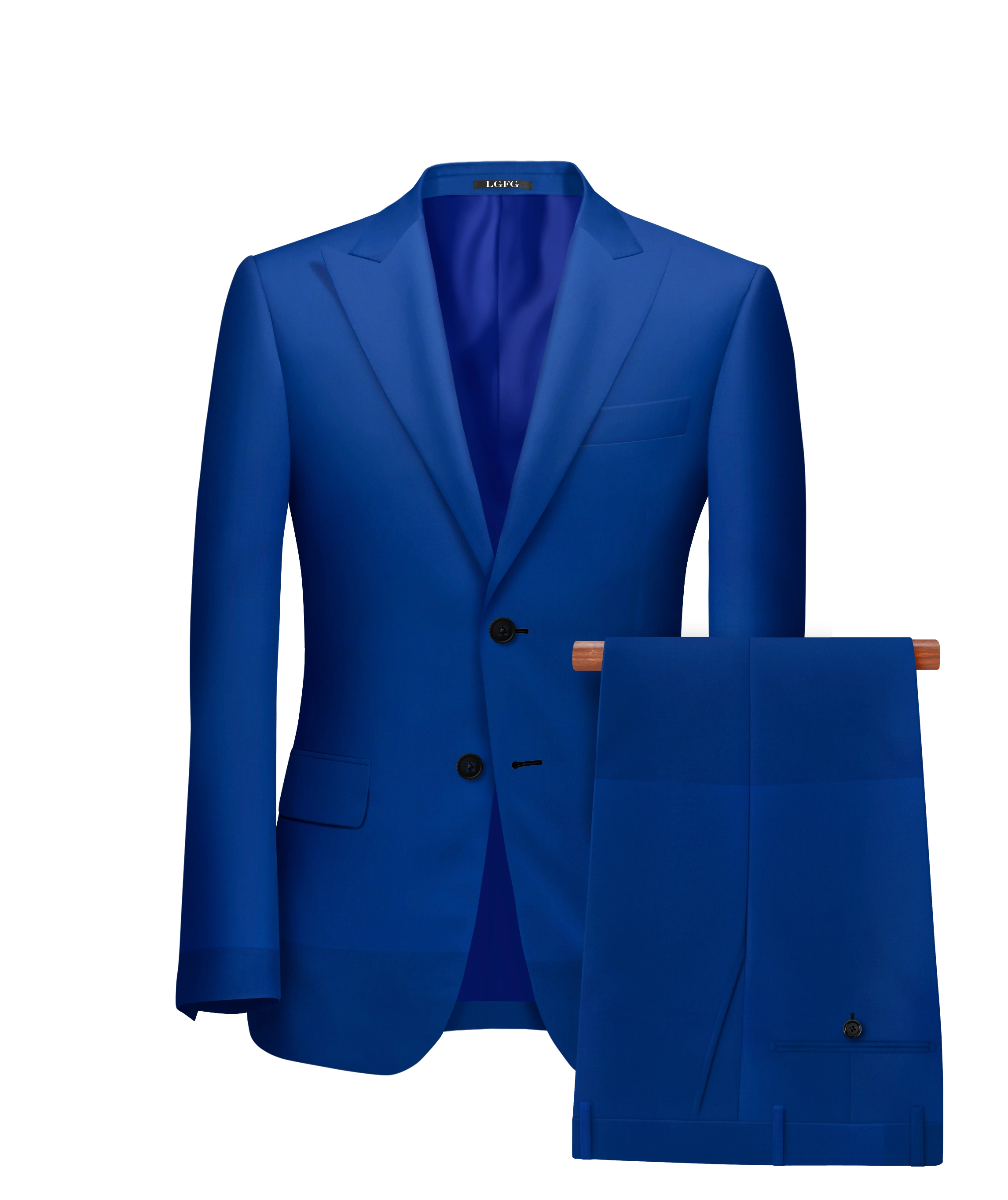 Royal Blue Kennedy All-Season, 2 Button Single Breasted LGFG Suit