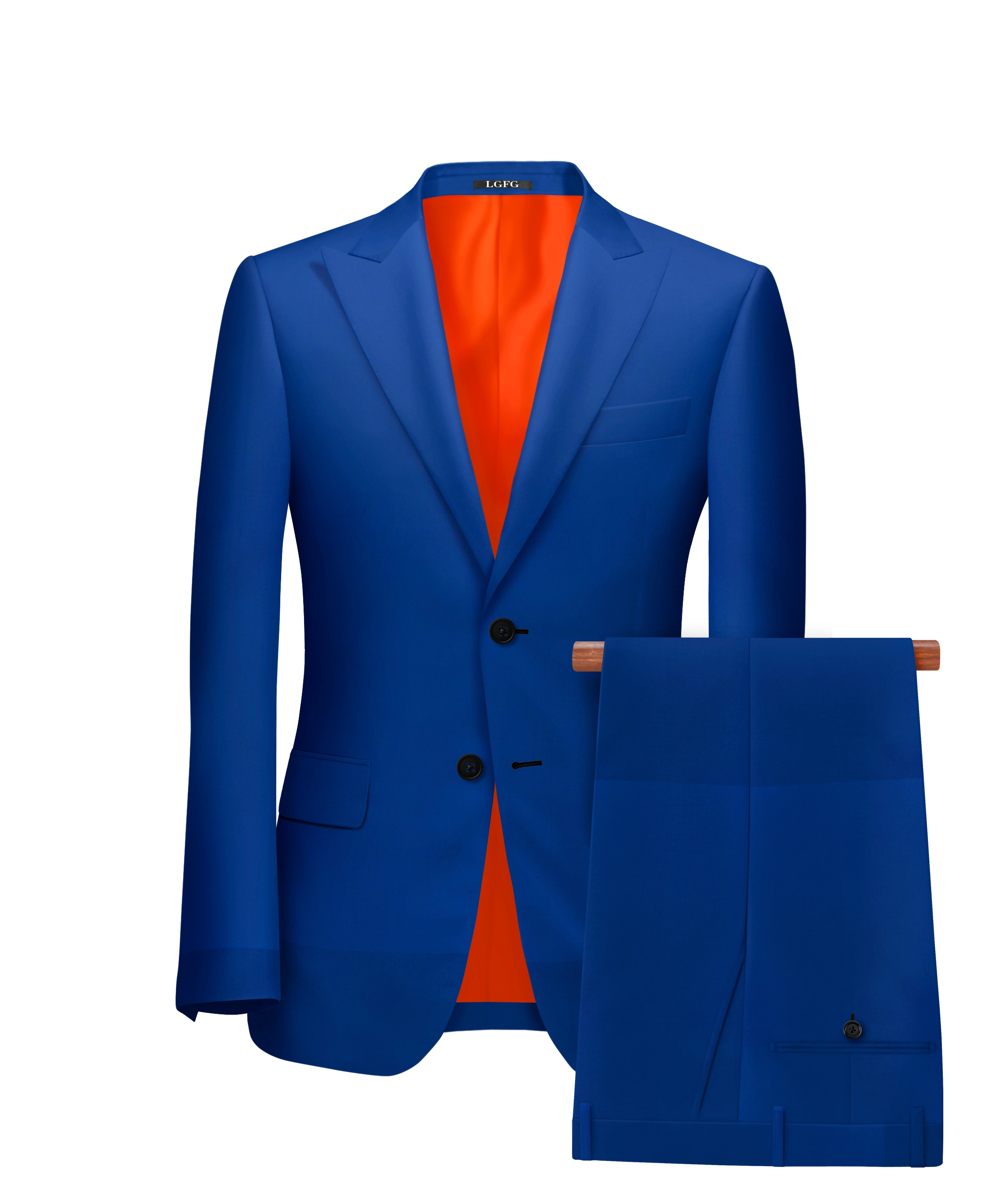 Royal Blue Kennedy All-Season, 2 Button Single Breasted LGFG Suit