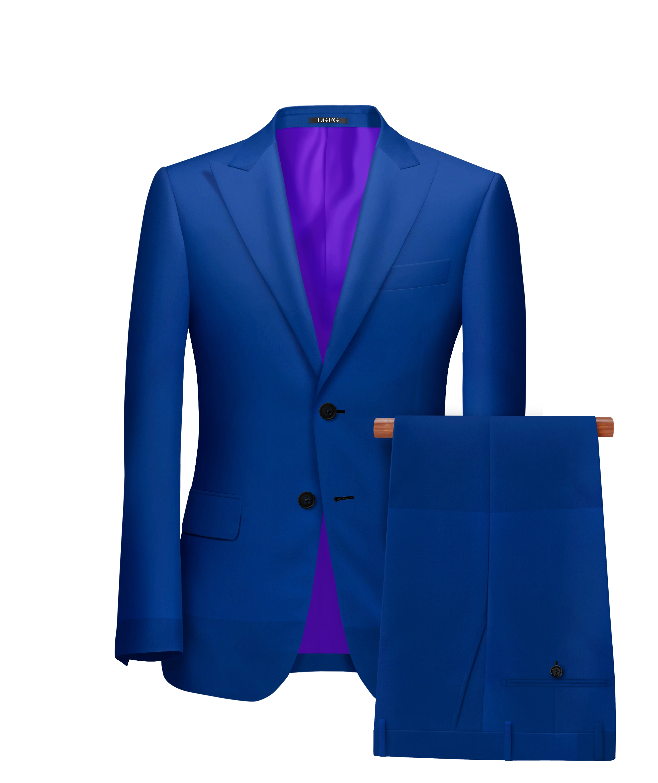 Royal Blue Kennedy All-Season, 2 Button Single Breasted LGFG Suit