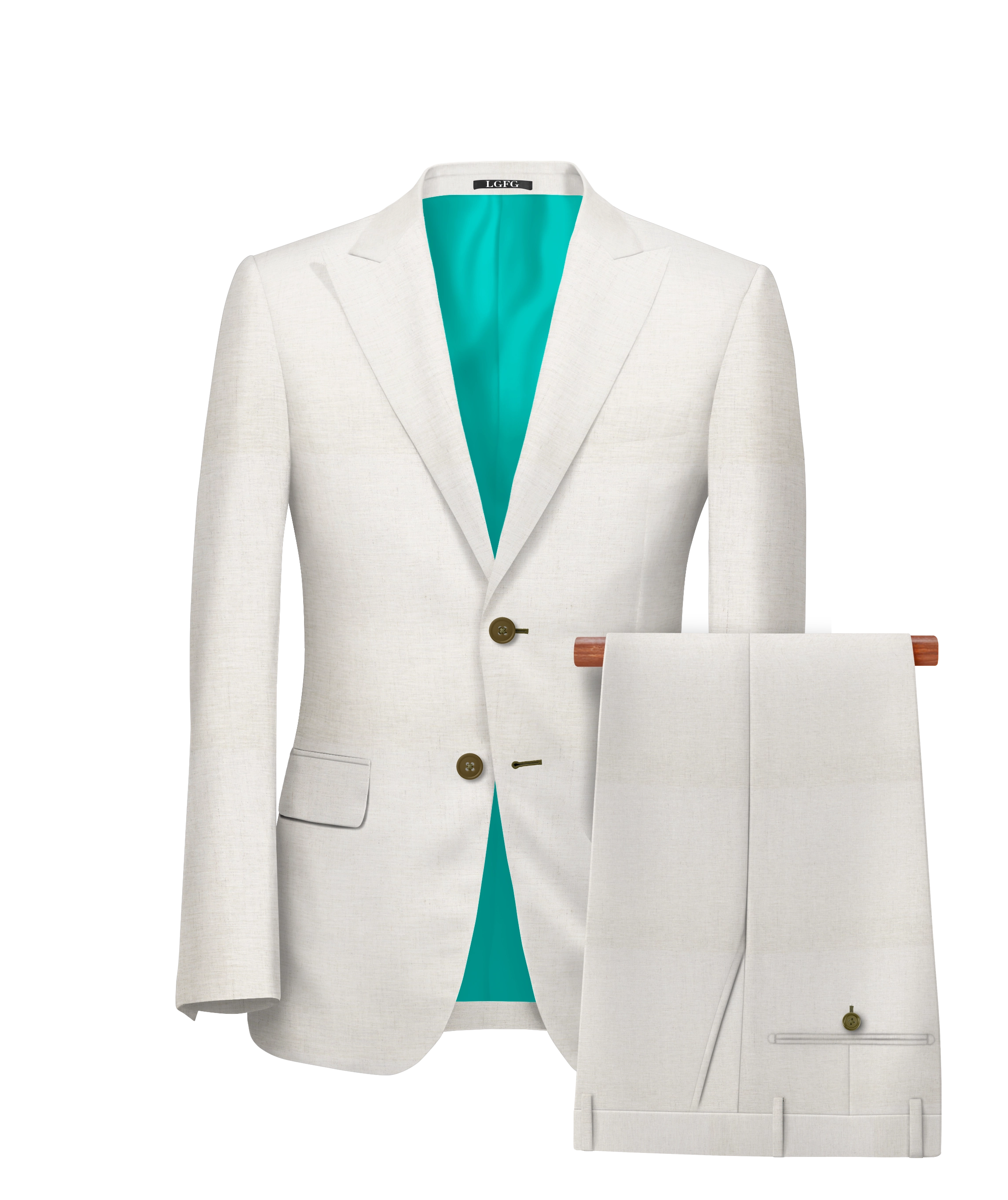 Sleep with the fishes Beige Linen Summer Suit