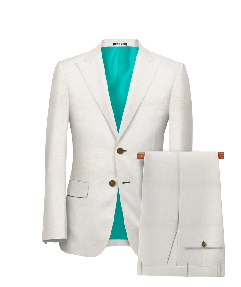 Sleep with the fishes Beige Linen Summer Suit