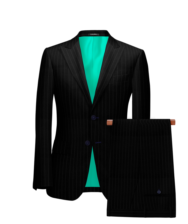 The Black Capo Pinstripe Suit