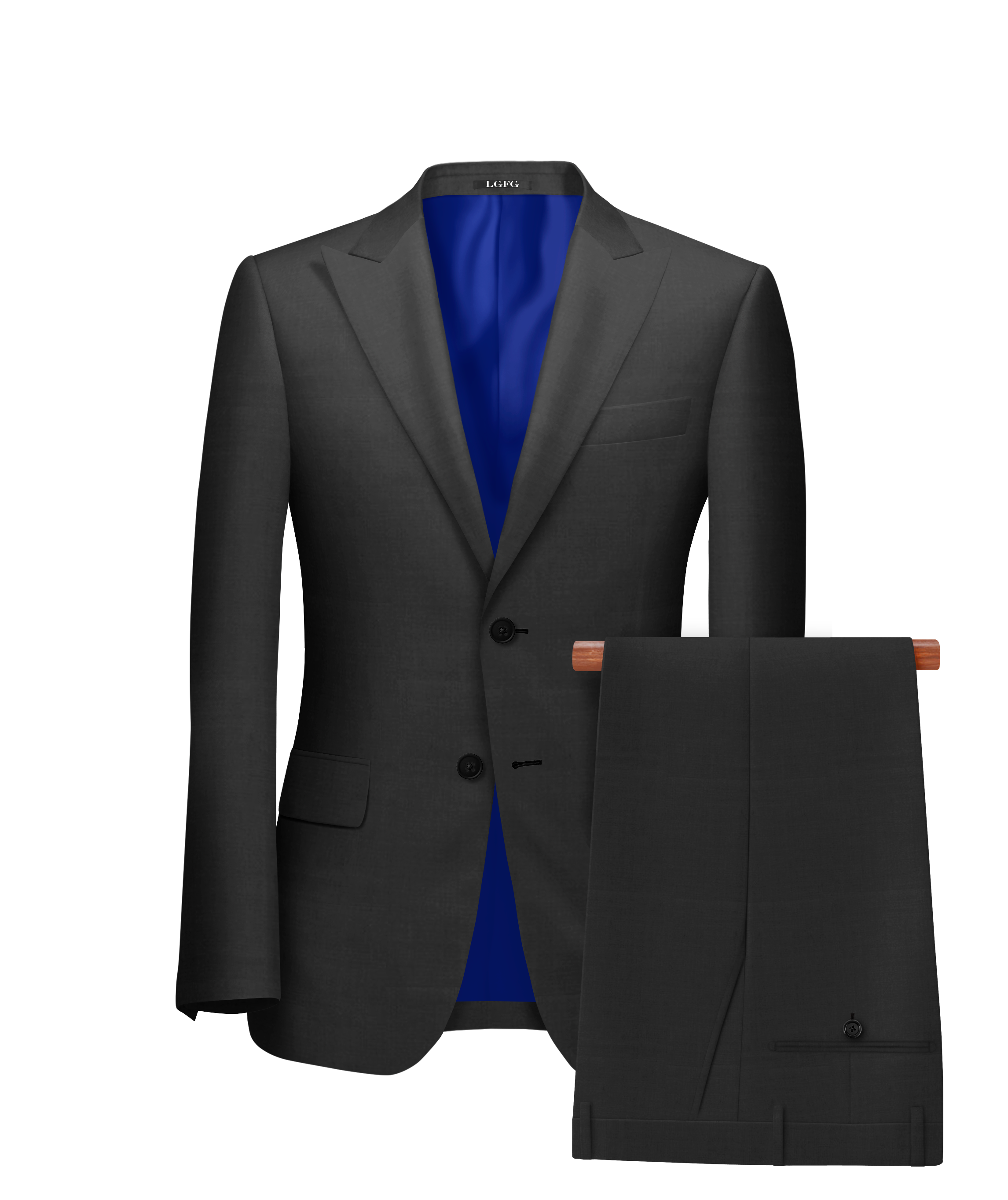 Charcoal Books Kennedy All-Season, 2 Button Single Breasted LGFG Suit