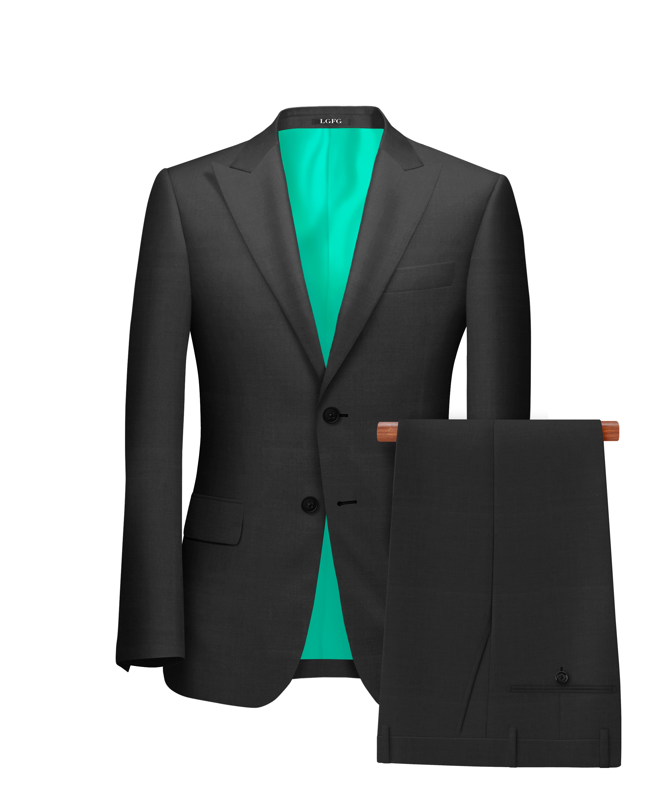 Charcoal Books Kennedy All-Season, 2 Button Single Breasted LGFG Suit