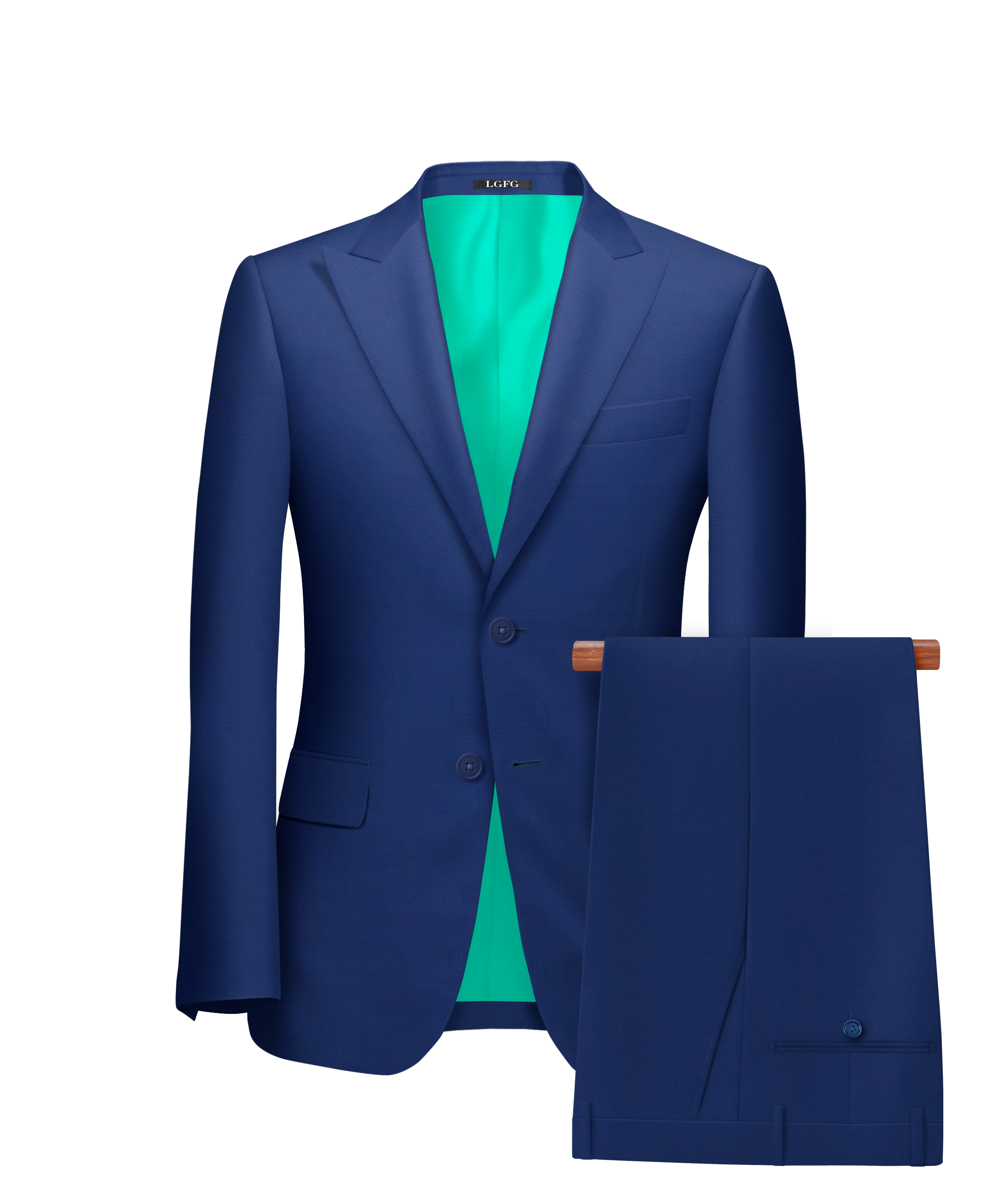 Blue Florida 2 Button LGFG Summer Suit