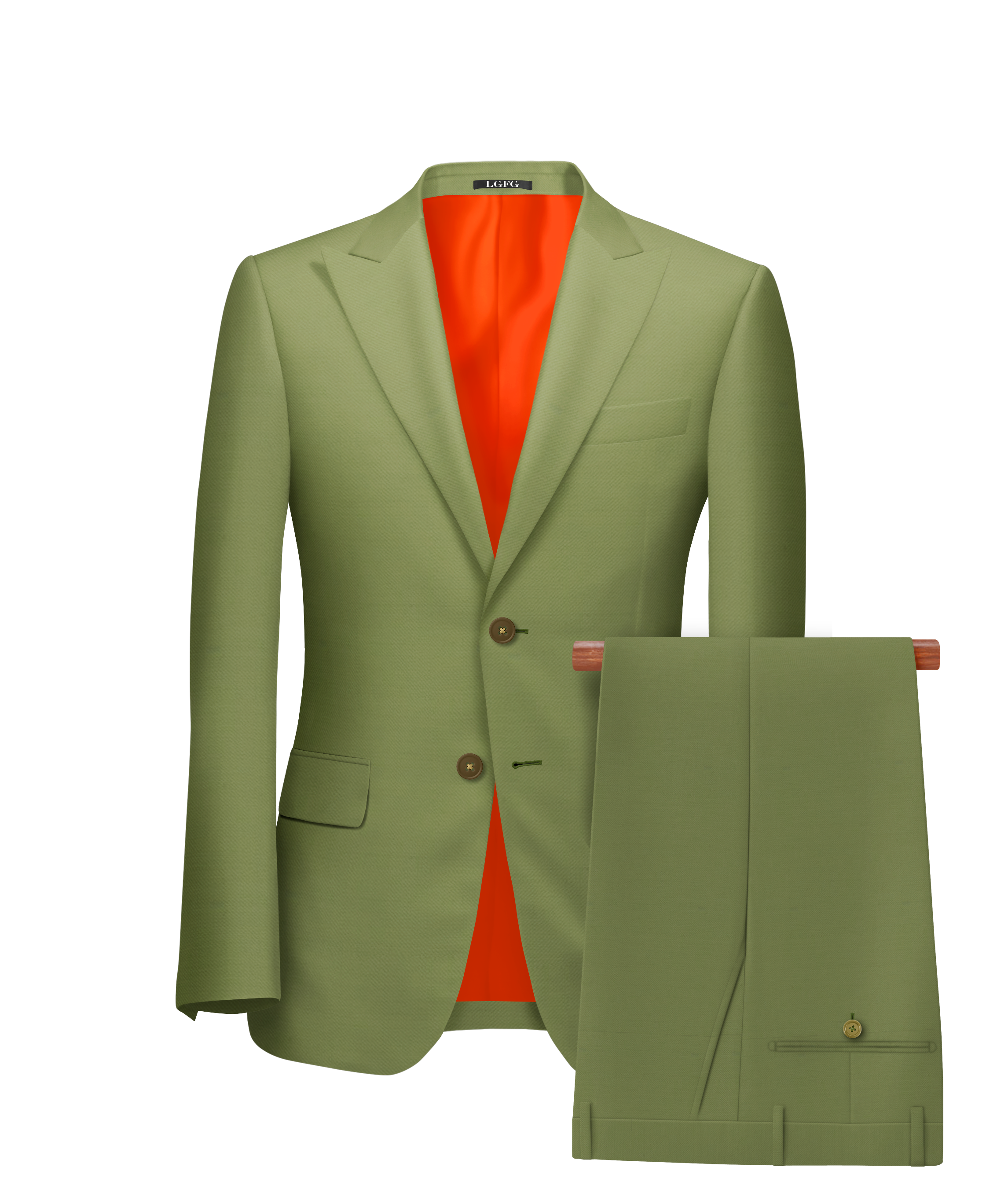 Olive Florida 2 Button LGFG Summer Suit