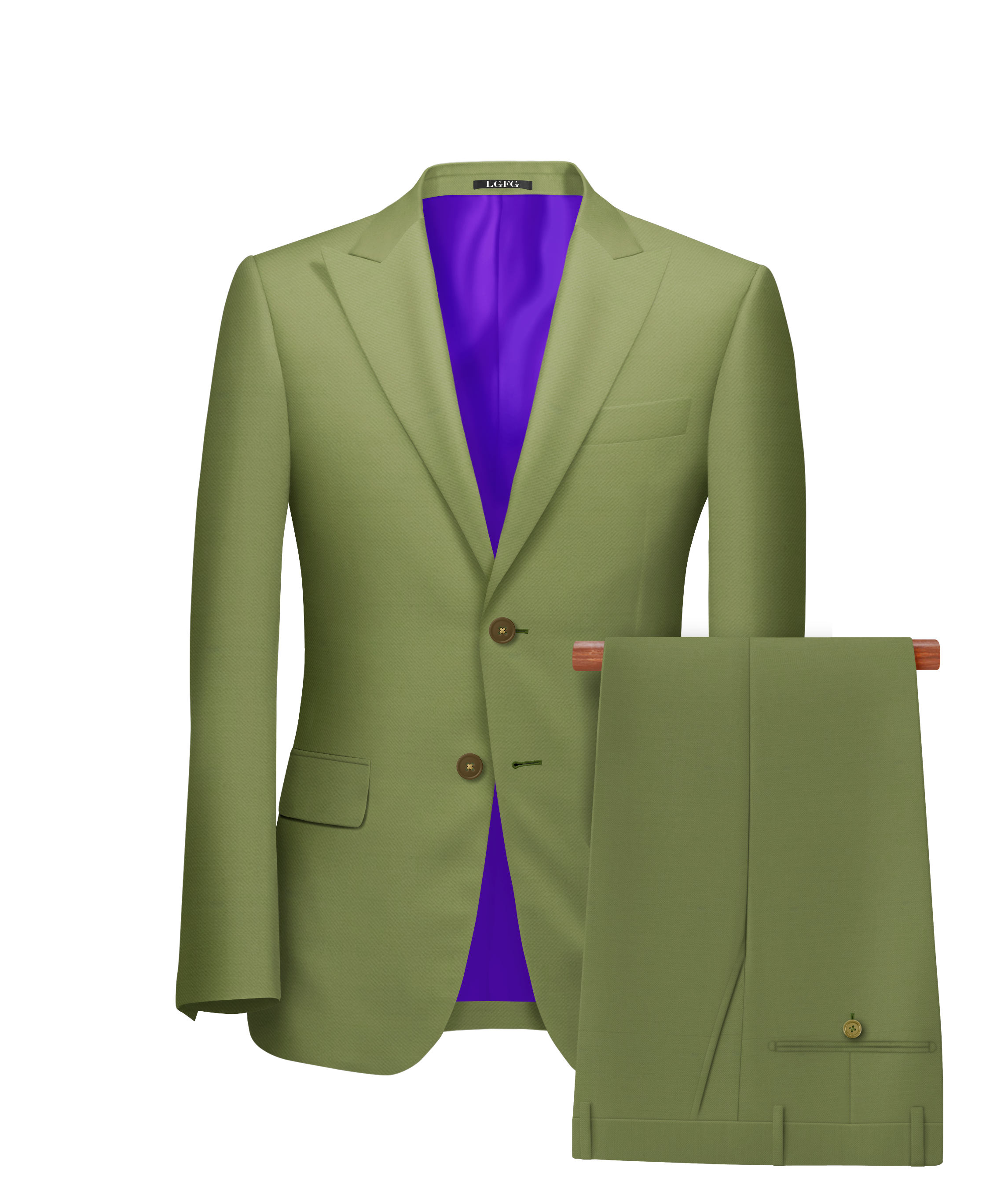 Olive Florida 2 Button LGFG Summer Suit