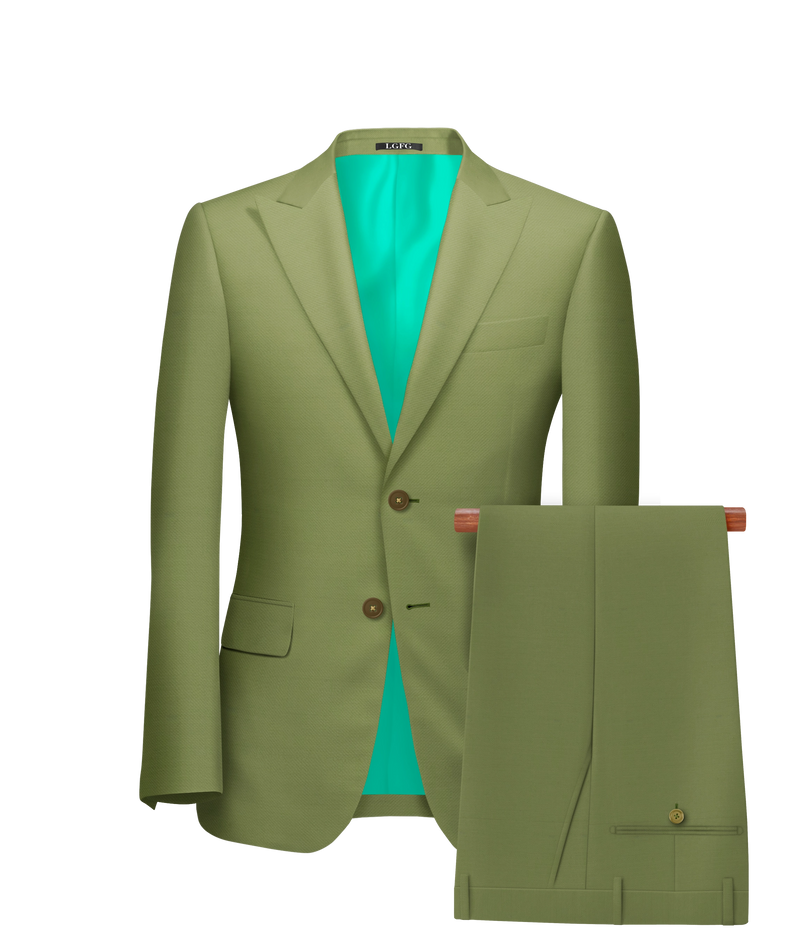 Olive Florida 2 Button LGFG Summer Suit