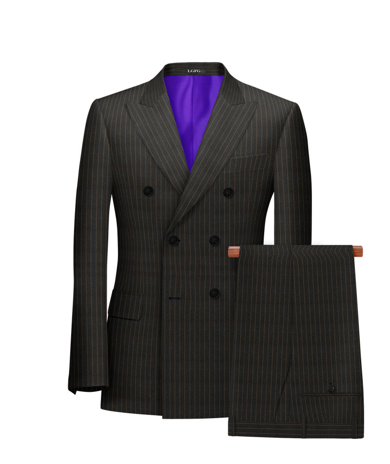 The Grey and Copper Money Double-Breasted Boardroom Suit