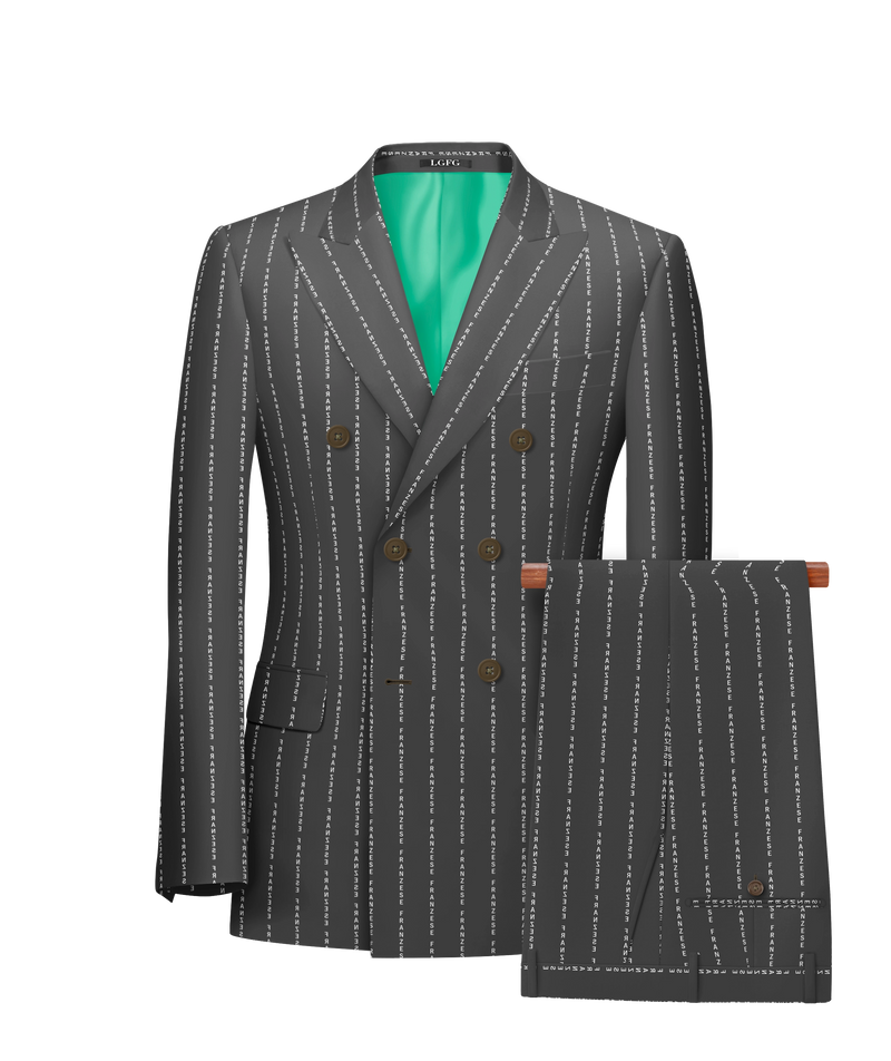 Grey Custom Message in Your Pinstripe