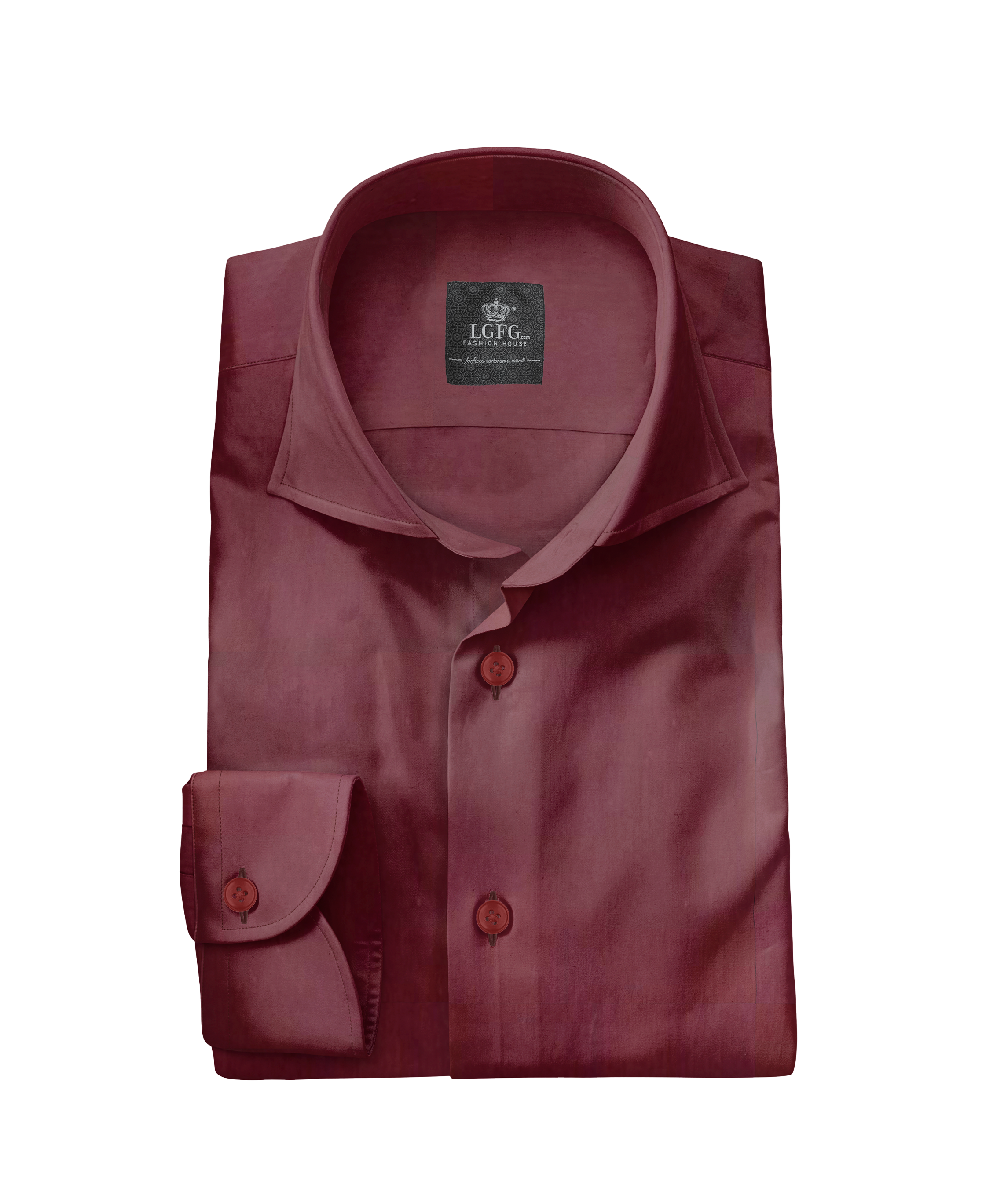 Maroon Classic Dress Shirt