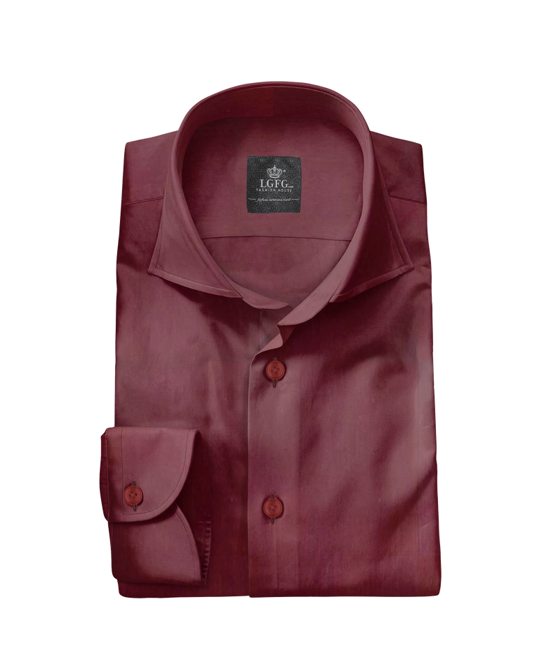 Maroon Classic Dress Shirt