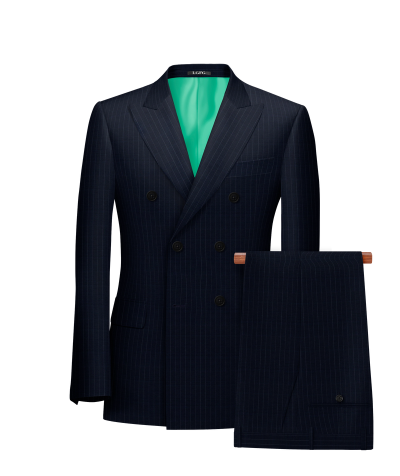 The Navy Money Double-Breasted Boardroom Suit