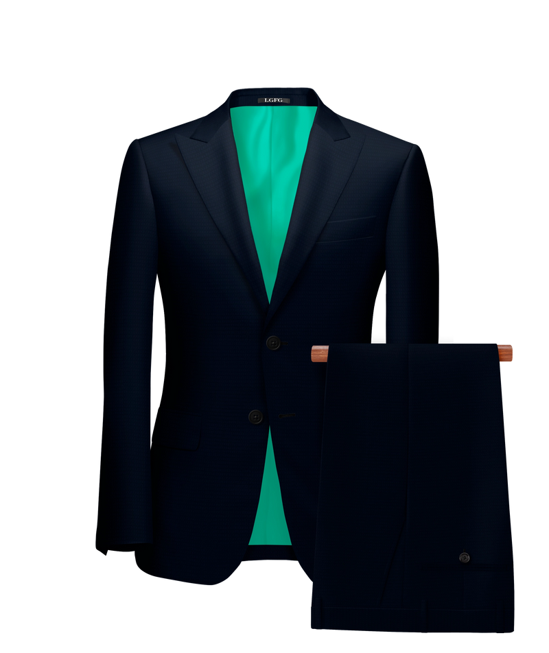 Navy Movie Blue Kennedy All-Season, 2 Button Single Breasted LGFG Suit