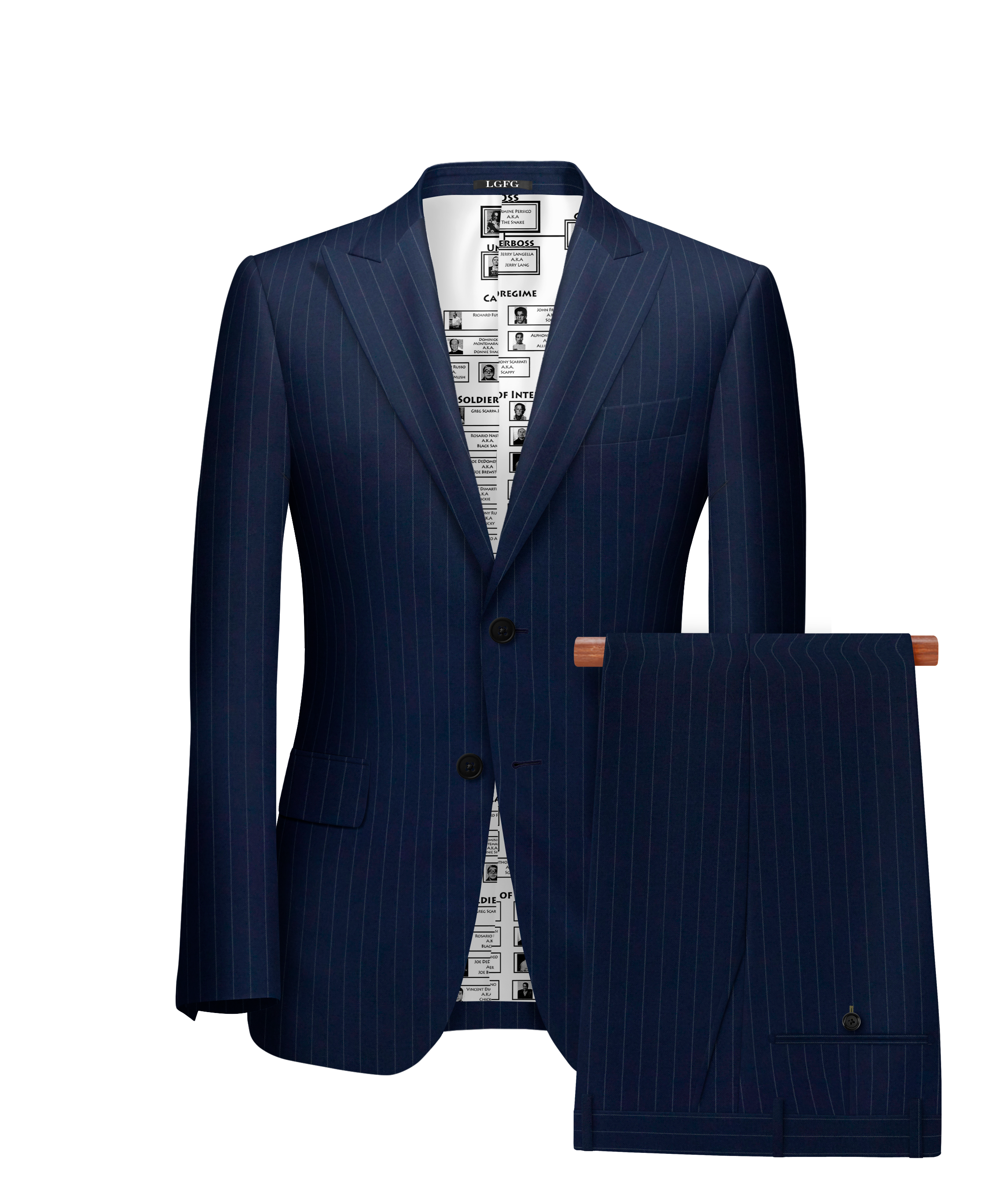 The Navy Capo Pinstripe Suit