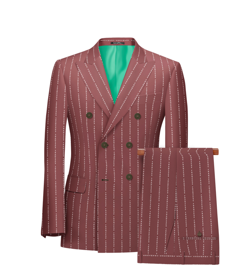 Rose Custom Message in Your Pinstripe