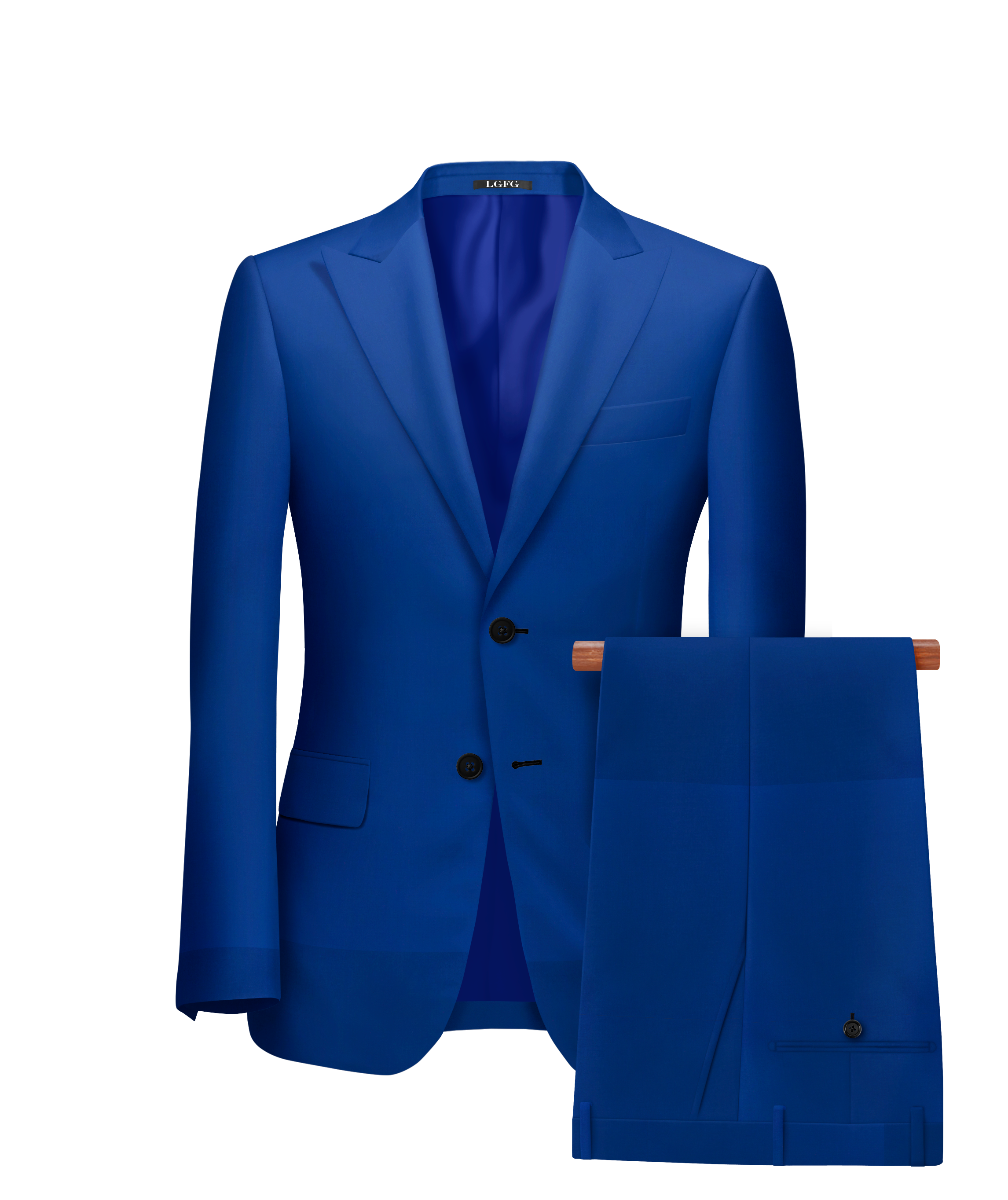 Royal Blue Kennedy All-Season, 2 Button Single Breasted LGFG Suit