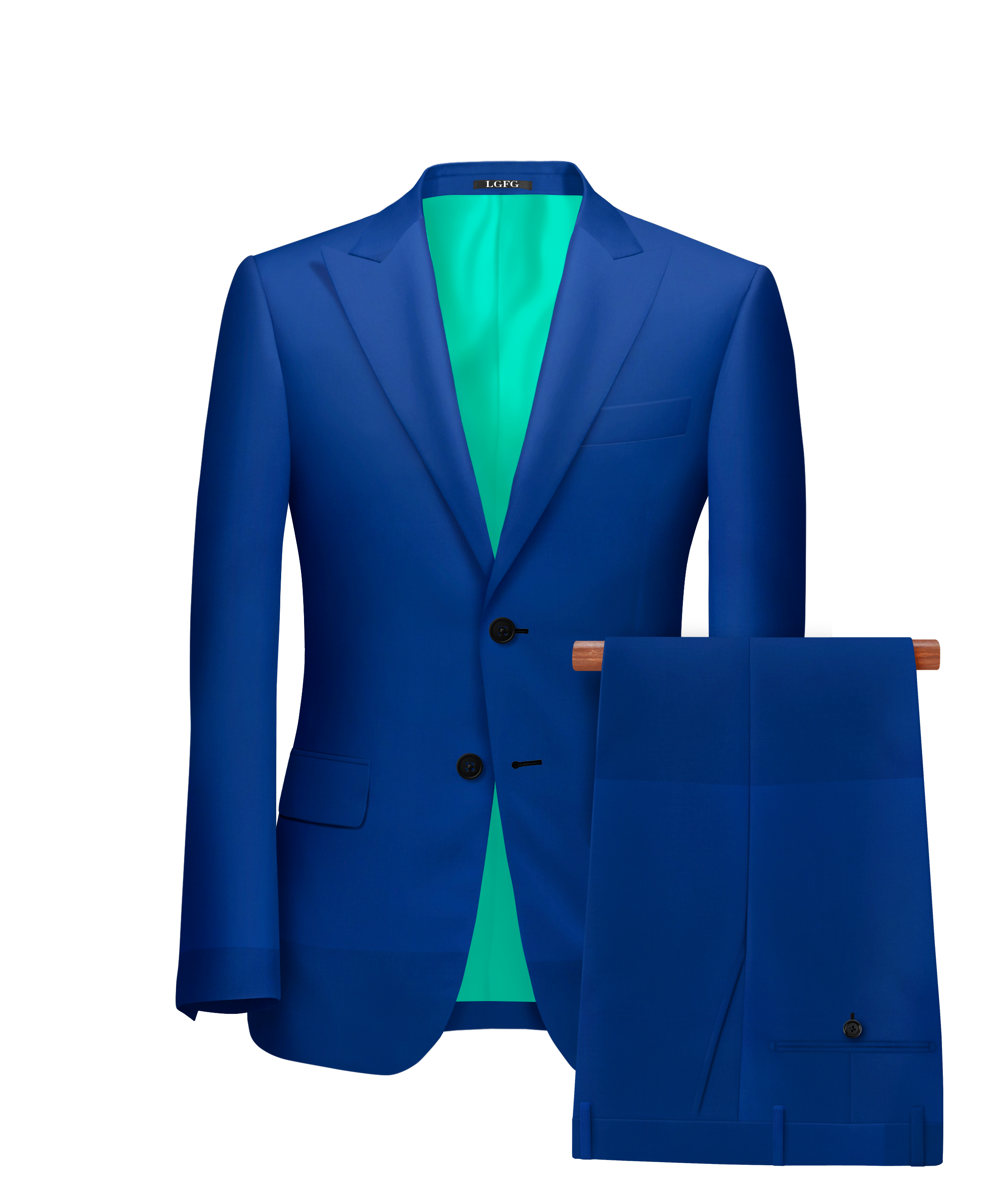 Royal Blue Kennedy All-Season, 2 Button Single Breasted LGFG Suit