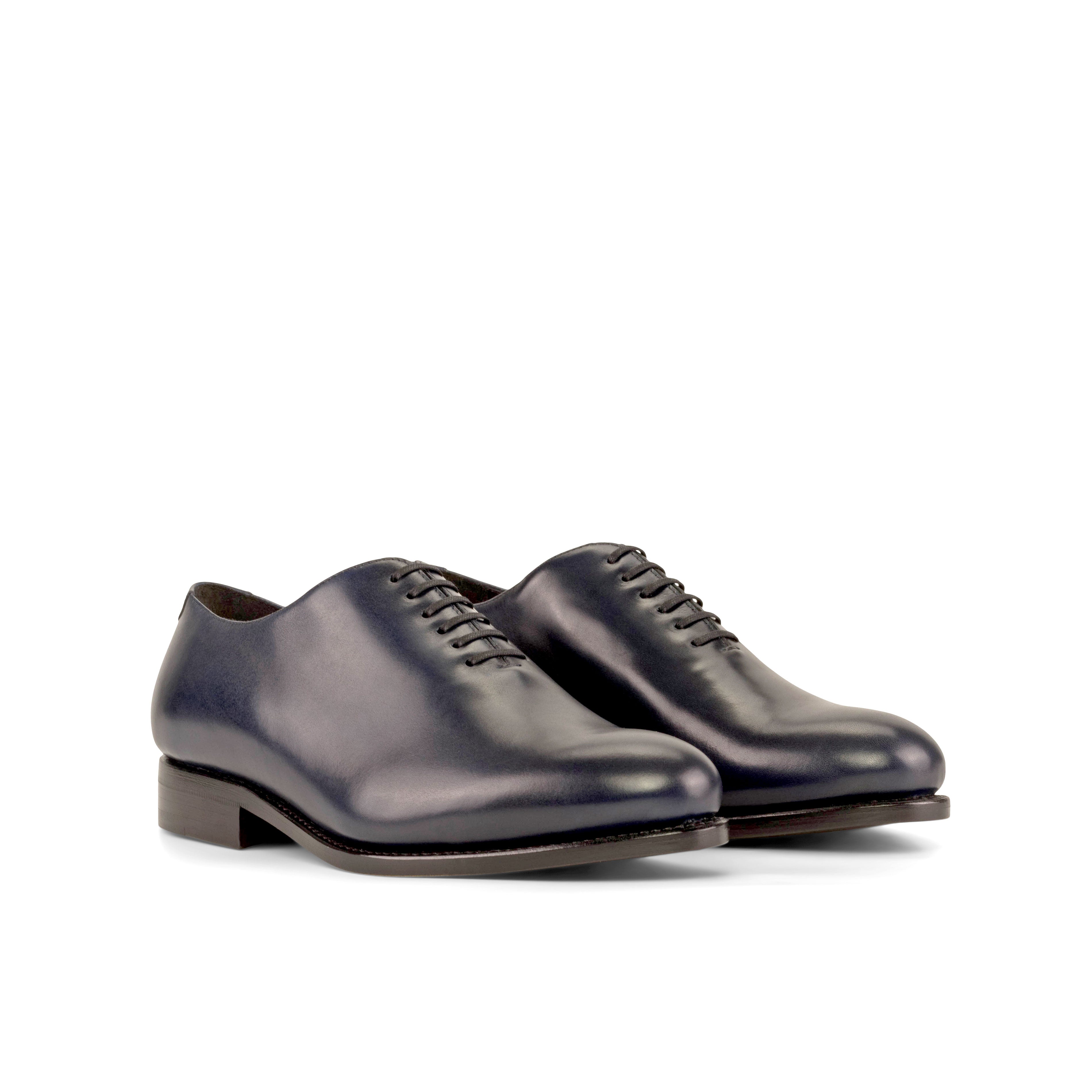 Whole Cut Navy Burnishing Shoes